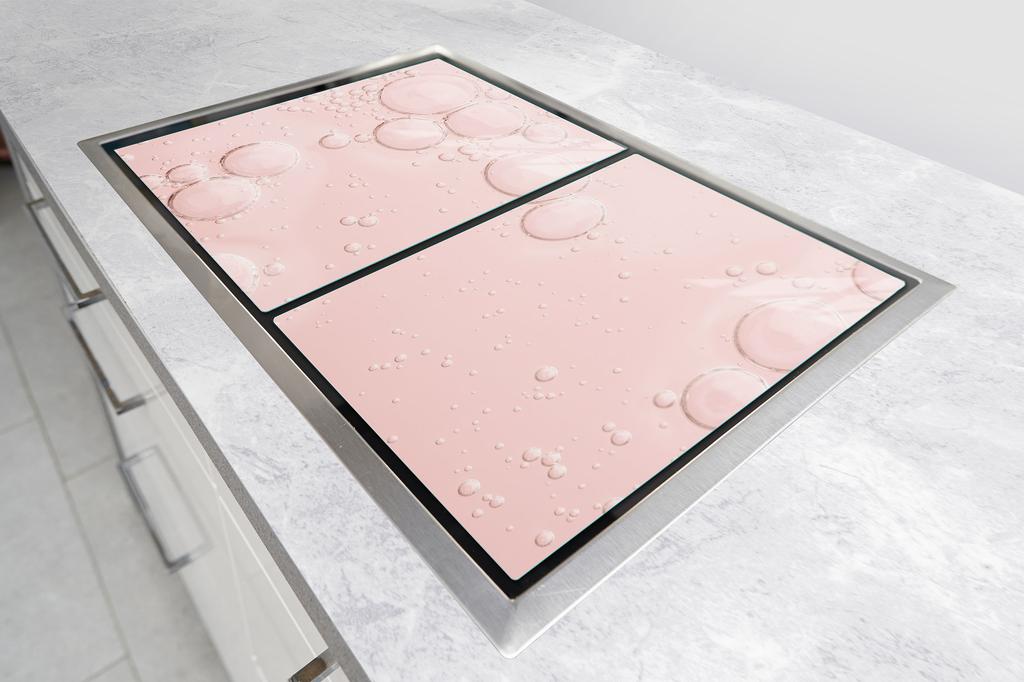 GLAS-KOCHFELDSCHUTZPLATTE 85x52 ROSA