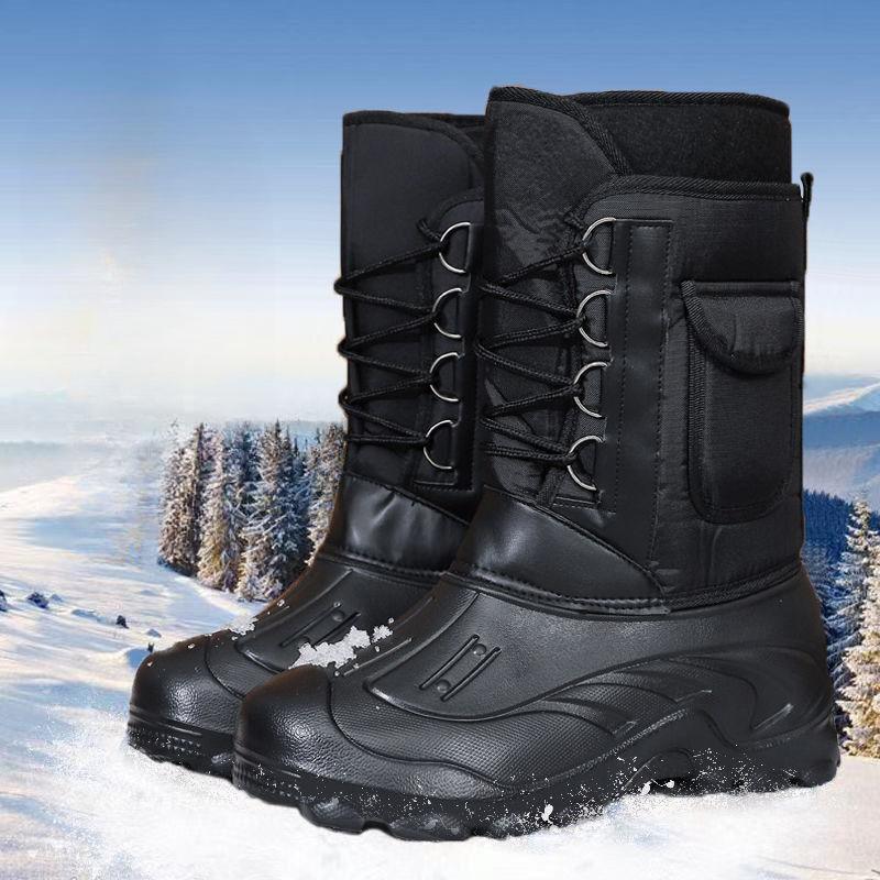 Winter Boots for Men New Male Boots Waterproof Shoes for Men Outdoor Activities Fishing Shoes Snow Working Designer