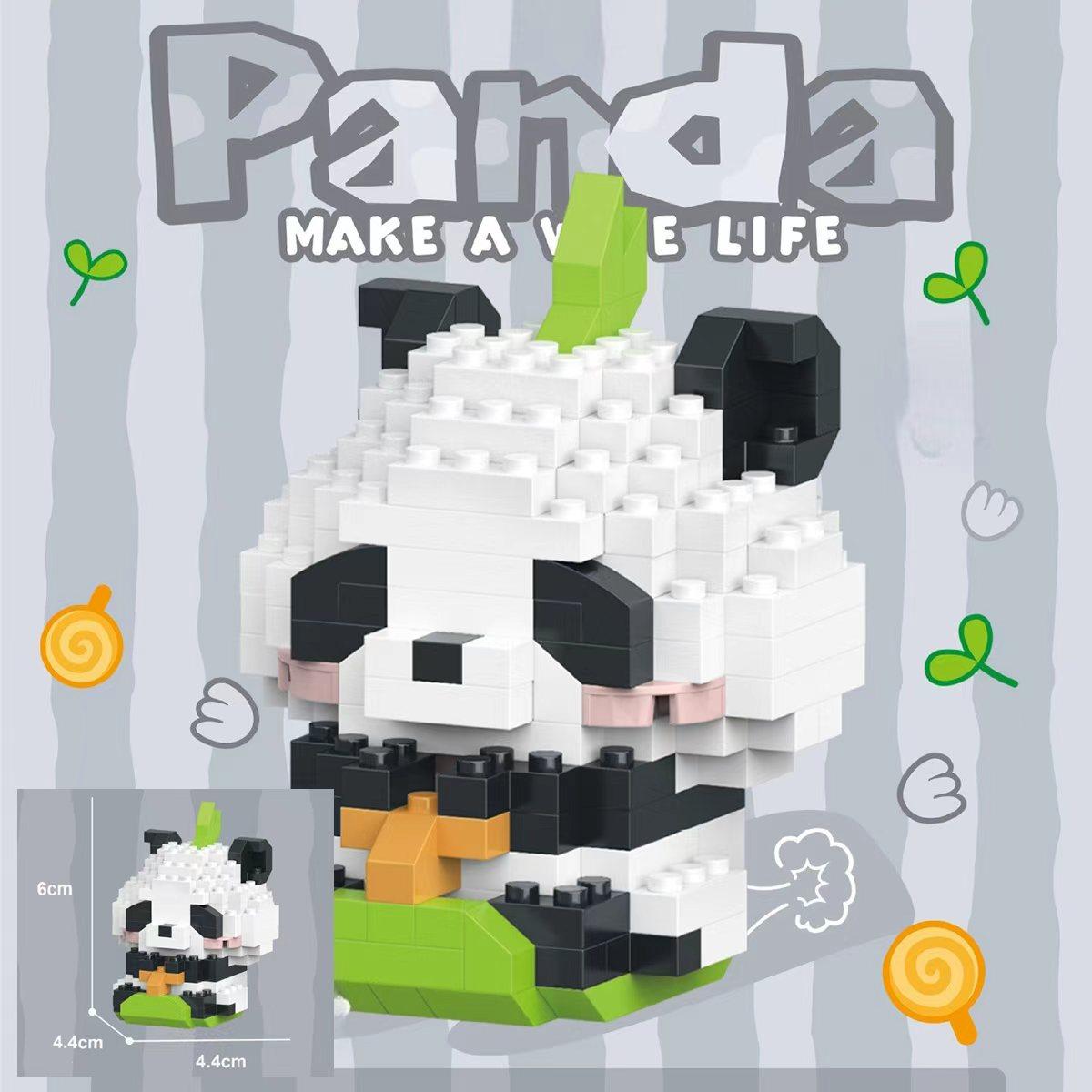 

Kawaii Panda Series Micro Particle Construction Block Creative Cute Animals Diy Assembled Blocks Toys For Chillren Christmas Present