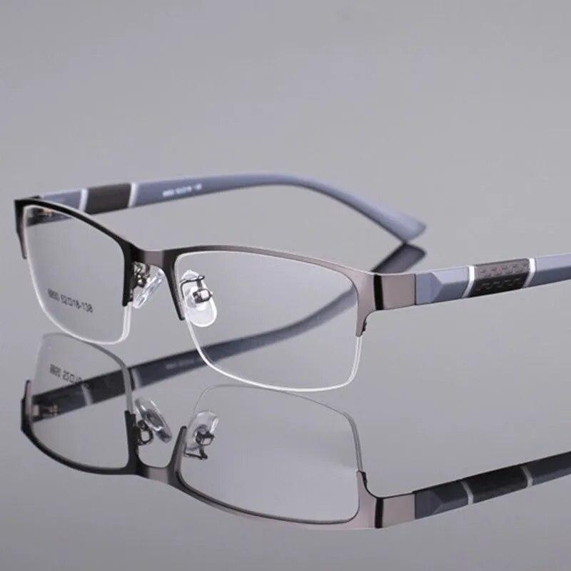 Lunettes de lecture en métal Anti-lumière bleue, pour hypermétropie, pour hommes d'affaires, dioptrie 0 + 1.0 + 1.5 + 2.0 + 2.5 + 3.0 + 3.5 + 4.0