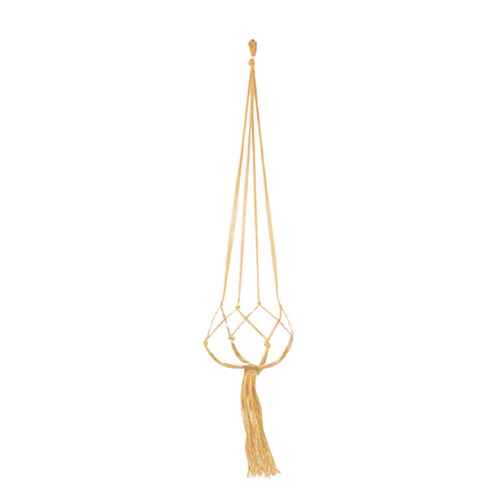 Knotted Decoration Lifting Home Garden Flowerpot Holder Basket Rope Plant Hanger