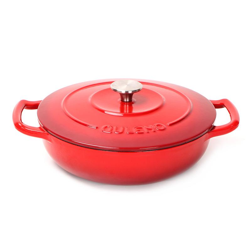 26cm Enameled Cast Iron Dutch Oven 3 Quart Heavy Soup Pot Casserole Dish For Bread Baking And Stew Kitchen Nonstick Braised Pot