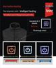 Men's Four-Zone Graphene Heated Vest with Stand-up Collar and USB Smart Temperature Control