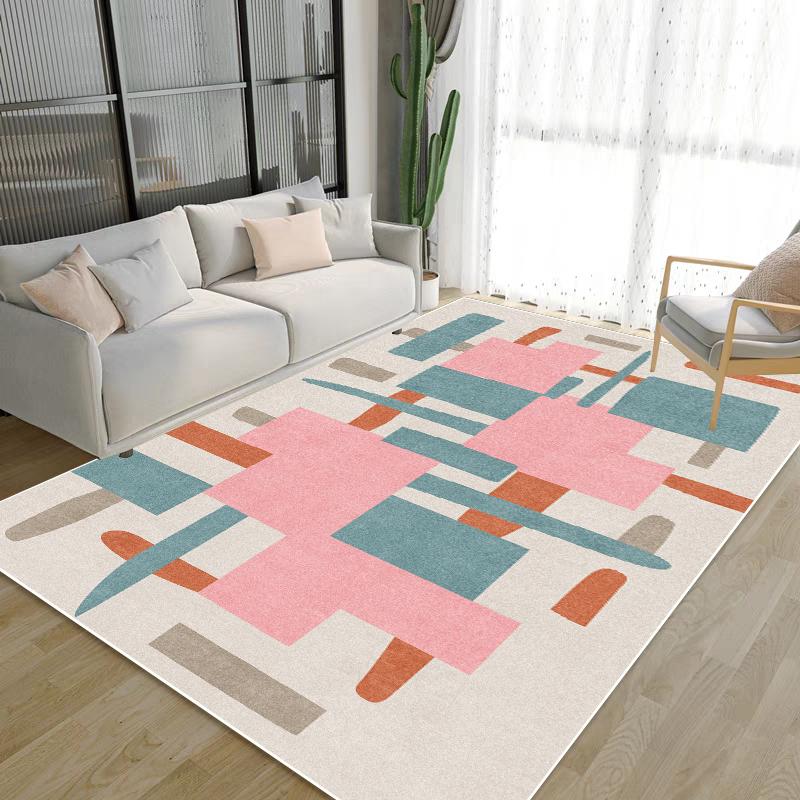 Modern Abstraction Rug Living Room Decoration Luxury Light Carpet Large Area Bedroom Comfortable Soft Mat Non-slip Lounge Rug