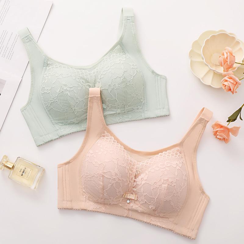 Large Size Strapless Bra for Women Breathable and Anti Glare Bra No Underwire Bra Gathered Underwire Bra No Underwire Bra