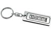 CBX650 Custom Double Ring Acrylic Original Keychain Custom Accessories A-849-2 Silver/Black - Muffler, Handlebars, Exterior, Mirrors, Parts,