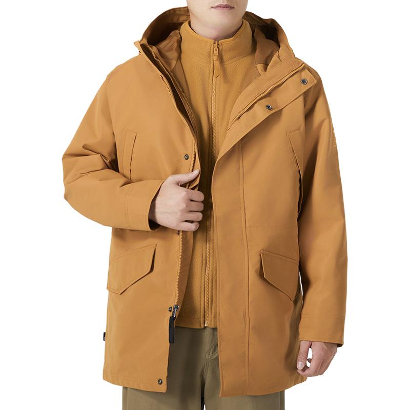 Timberland Waterproof Fleece Lined Three In One Jacket Men jackets Wheat A2J5B-P47