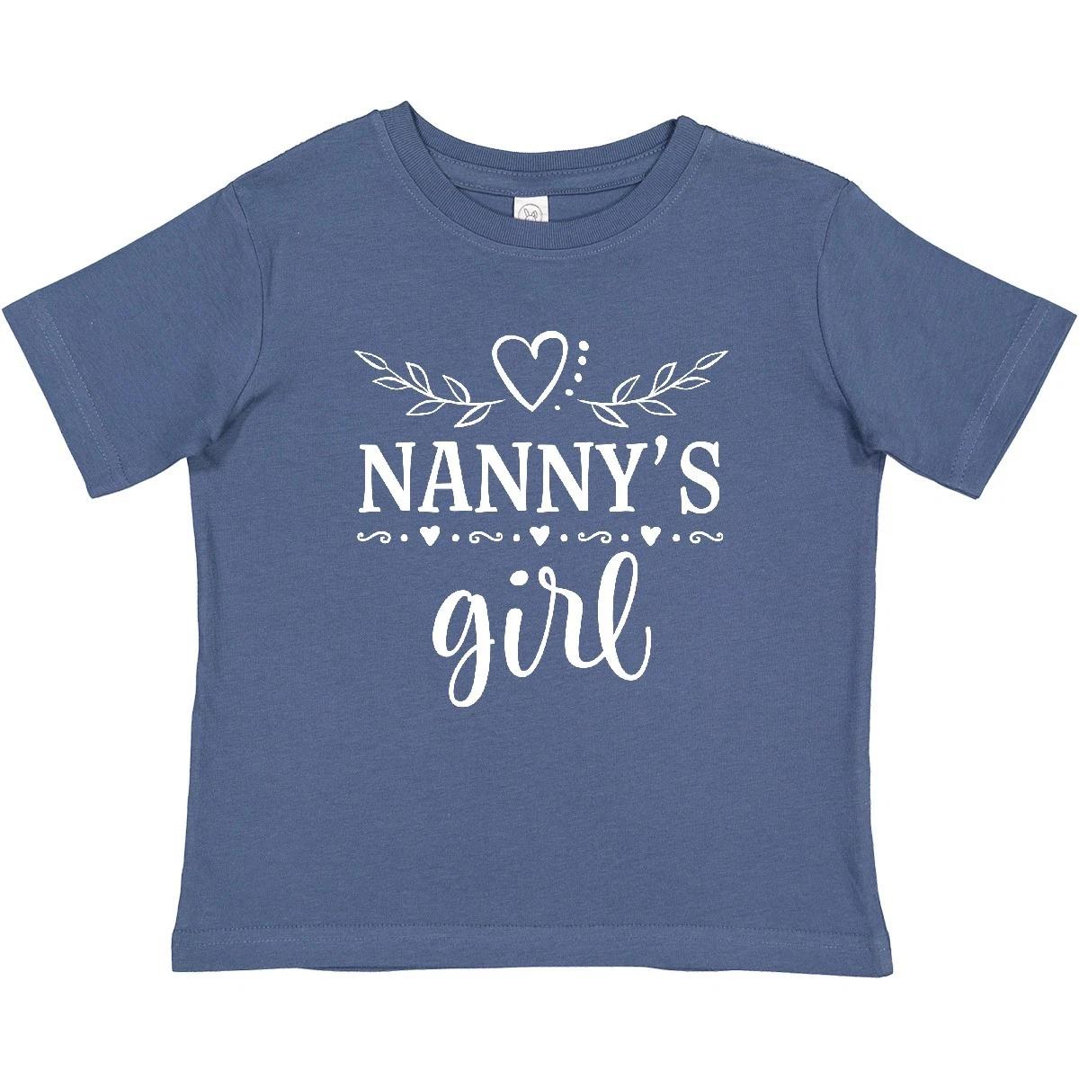 Inktastic Nanny Girl Granddaughter Baby T-Shirt Grandkids Grandchildren Childs 130