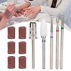 5pcs Nail Art Grinding Head Dead Skin Removal Nail Drill Bits Sanding Polishing Head Set