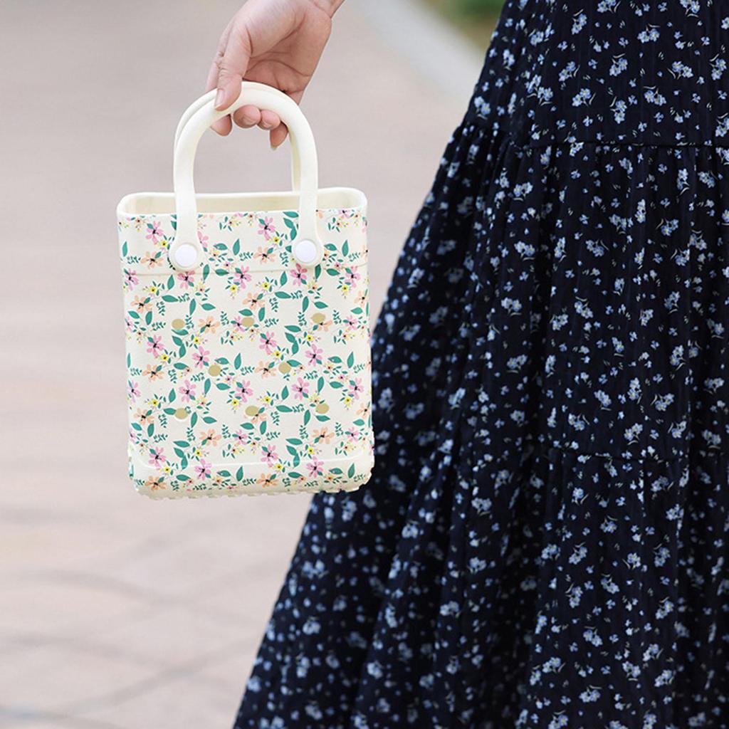 Womens Beach Hole Bag Basket Travel Tote for Boat Shopping