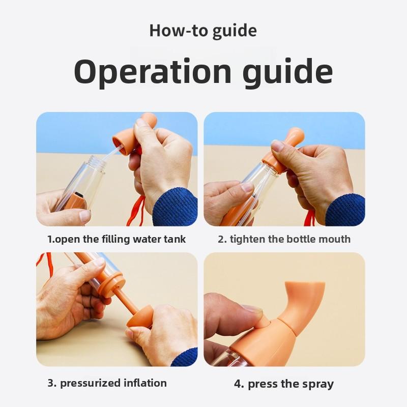 Summer Mister Sprays Bottle Set Pump Mister Personal Cooling Device Empty Plastic Sprays Bottles Water Refillable