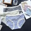 Ladies Spring and Summer Lovely Cotton Ice Screen Lace Panties
