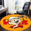 1pc Popeye Sailor Office Round Area Rug, Under Office Chairs Bedroom Living Room Home Decor a1016100