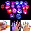 Halloween Christmas Luminous Rings Women Men Creative Cute Random Color Ring Pumpkin Ghost Spider Flash Finger Rings Fashion Accessories