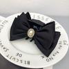 Autumn Winter Large Bow Hair Clip - High-End Japanese Korean Shark Clip for Women