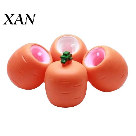 Soft Rubber Squeeze Toy Carrot Rabbit Fidget Toys Easter Cute Bunny Stress Relief Sensory Anxiety Birthday Party Favors for Autistic Children