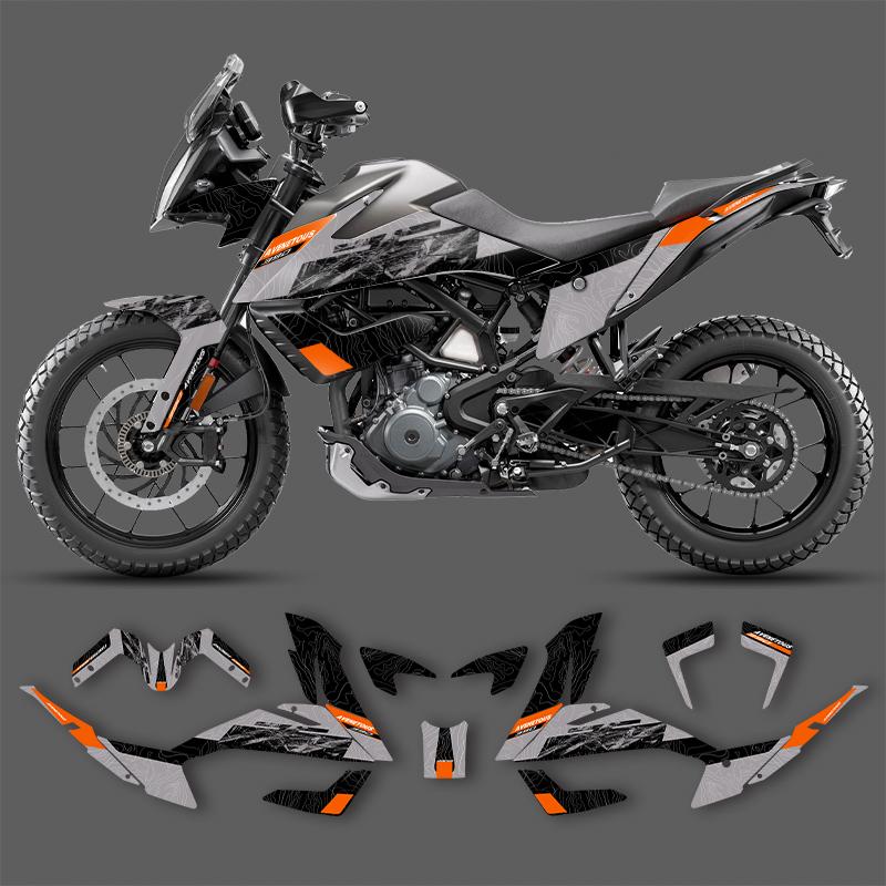 PowerZone Custom Graphics Backgrounds Decals for Stickers Kit For KTM ADV 390 2020 2021 2022 ADVENTURE SUPERMOTO 390 ADV
