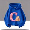 Hoodies für Jungen Mädchen Lässiges Sweatshirt Kinderkleidung Oberteile Langarm Hoodie Cartoon A B C Bedruckt Mit Kapuze 3 Farben Pullover