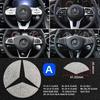 Car Steering Wheel Emblem Crystal Diamond Sticker For Mercedes Benz A B C E Class GLA CLA GLC GLK GLE Series Accessories xxx1