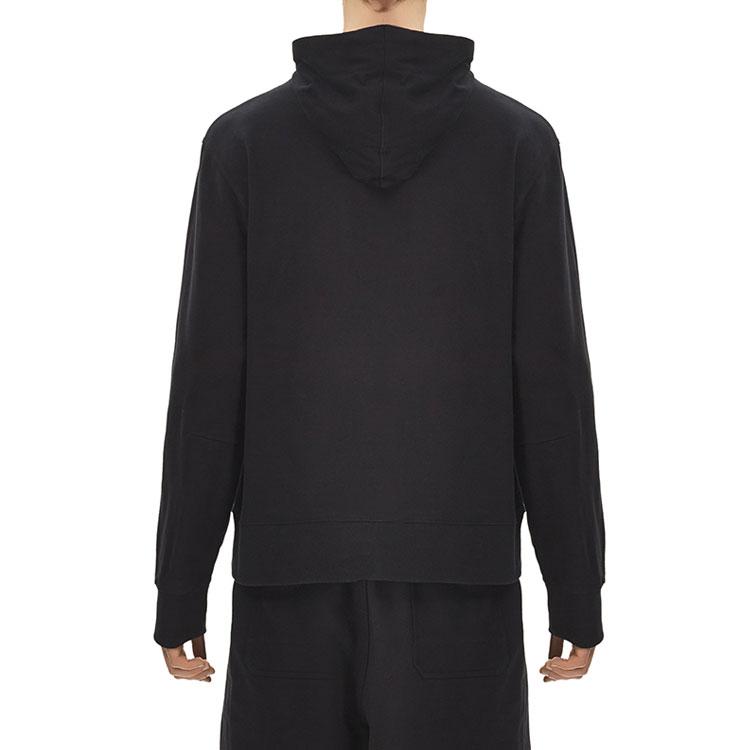 Y-3 Drawstring Hoodie Long Sleeve Casual Sweatshirt Men Tops Black FP8691