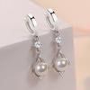 Andara 925 Sterling Silver Water Drop Natural Pearl Earrings for Women Wedding Gift Fashion Jewelry