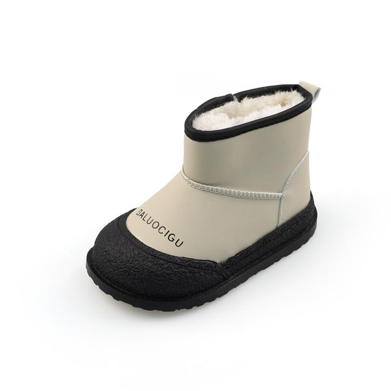 hildren's short boots, bread and cotton shoes