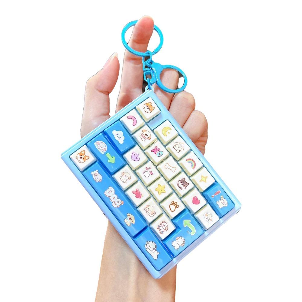 Animals 26 Keys Keyboard Keychain Mini Stress Relief Fidget Toy Office Use