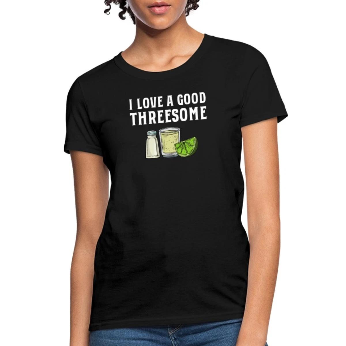 Tequila Lime Salt | A Good Threesome | Funny Women s T-Shirt L