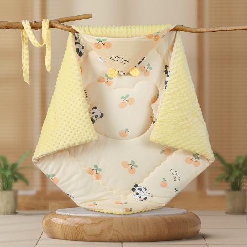 Autumn and Winter Thicken Warm Baby Swaddle Blanket Wrap Soft Cotton Quilt Newborn Bedding Cute Cartoon Newborn Accessories New