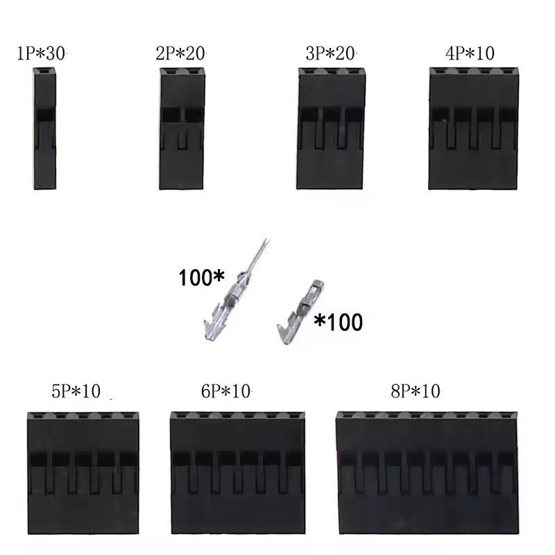 2.54mm Connector Assortment Kit 310/620Pcs Male Female Terminal Housing Set for Industrial Circuit Debugging