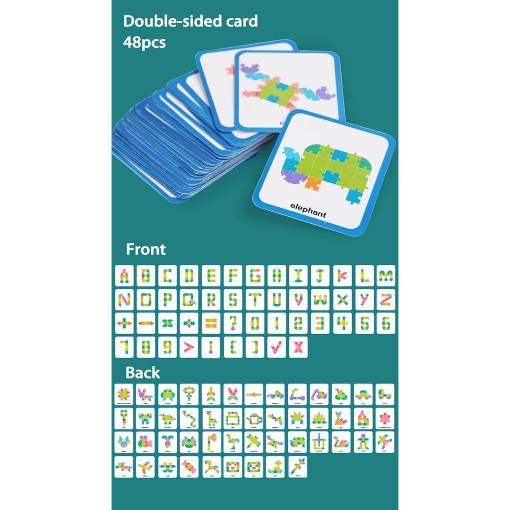 Children Logic Puzzle Tangram Toys Montessori Thinking Educational Games Matching Puzzle Brain Game Letter Animal Jigsaw for Kid