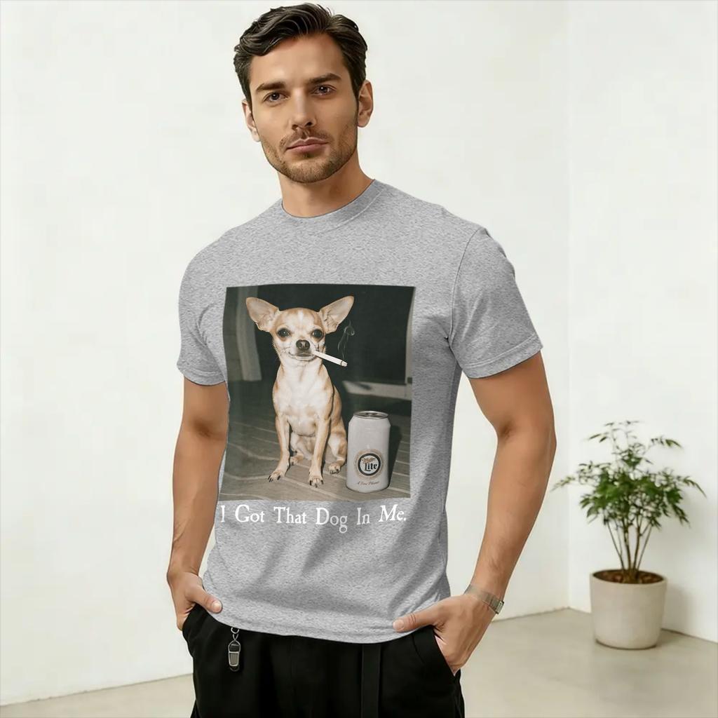 Harajuku T-Shirt Summer Funny I Got That Dog In Me Meme Hip Hop T-Shirts Cotton Tee Shirt for Unisex's Y2K Retro Short Sleeve Tops