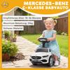 Auto Giocattolo Ufficiale Mercedes-Benz, Camminatore Scivolante Piede su Pavimento con Clacson, Suoni del Motore e Vano Portaoggetti Sotto il Sedile, Bianco