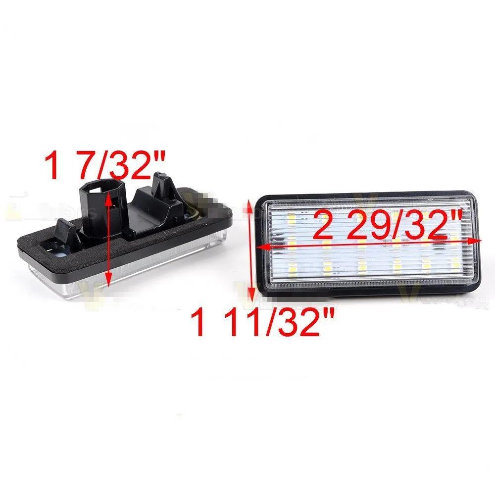 Per Toyota Land Cruiser J120 J200 Reiz Mark X 04-09 Lexus LX470 GX470 LX570 Bianco Xenon 18 LED SMD Lampada Luce Targa