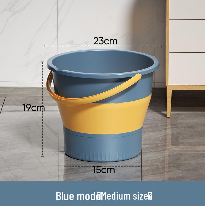 Collapsible Portable Water & Trash Bucket for Travel, Fishing, Outdoor & Home Use