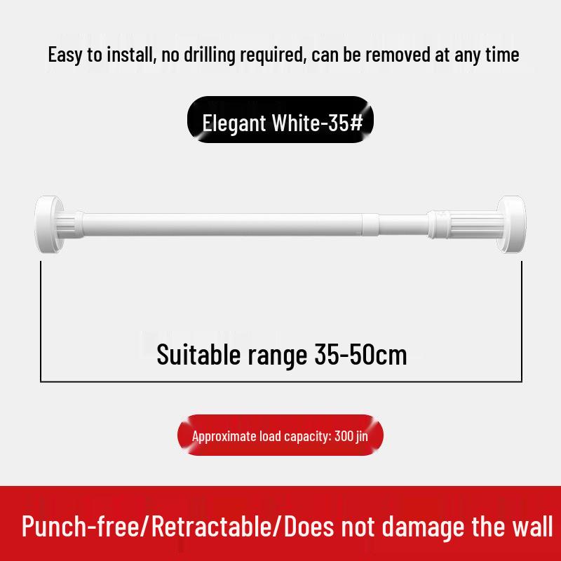 Teleskopische Edelstahl Kleider- & Duschvorhangstange