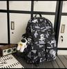 School bag large capacity multi-compartment tide cool junior high school students design sense versatile personality graffiti back