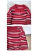 Men's Autumn/Winter High-End Retro Polo Collar Striped Mink Fur Sweater