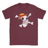 Men LUFFYS FLAG Ones Pieces T Shirts  100 Cotton Clothes Leisure Short Sleeve Round Collar Tees New Arrival TShirts