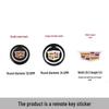 Cadillac Remote Key Stickers: Compatible with CT6, XTS, XT6, ATSL, XT4, SRX, XT5