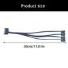 Qualität 4-Port SATA zu 4-Pin Splitterkabel Lüfteradapterkabel Kompatibel für Computer-Kühllüfter und Systeme