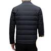 Men's Lightweight White Goose Down Jacket - 2025 Winter Style, Lapel Casual Warm Outerwear