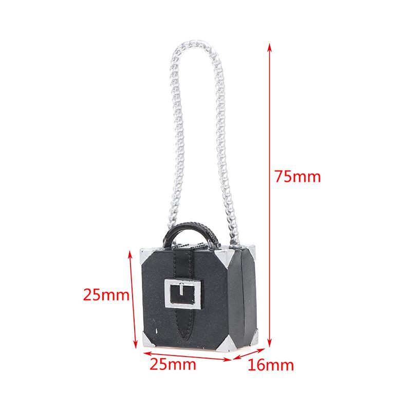 1:6 1:12 Dollhouse Miniature Bag Backpack Shoulder Bag Shopping Purse Handbag Bucket Bag Doll Decor Adjustable Shoulder Straps