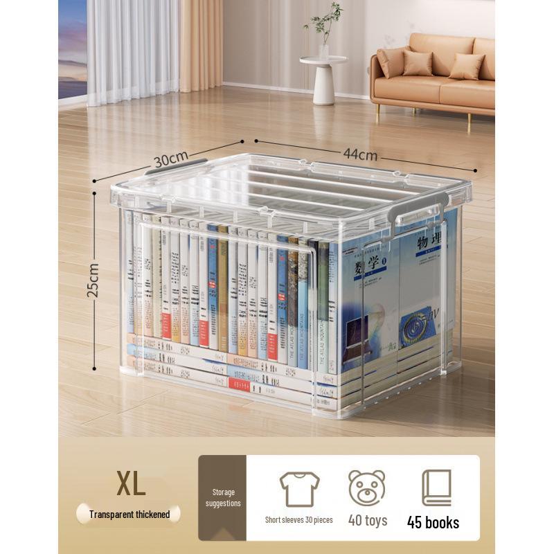 Transparent Large-Capacity Storage Box for Clothes, Toys, Snacks, and More