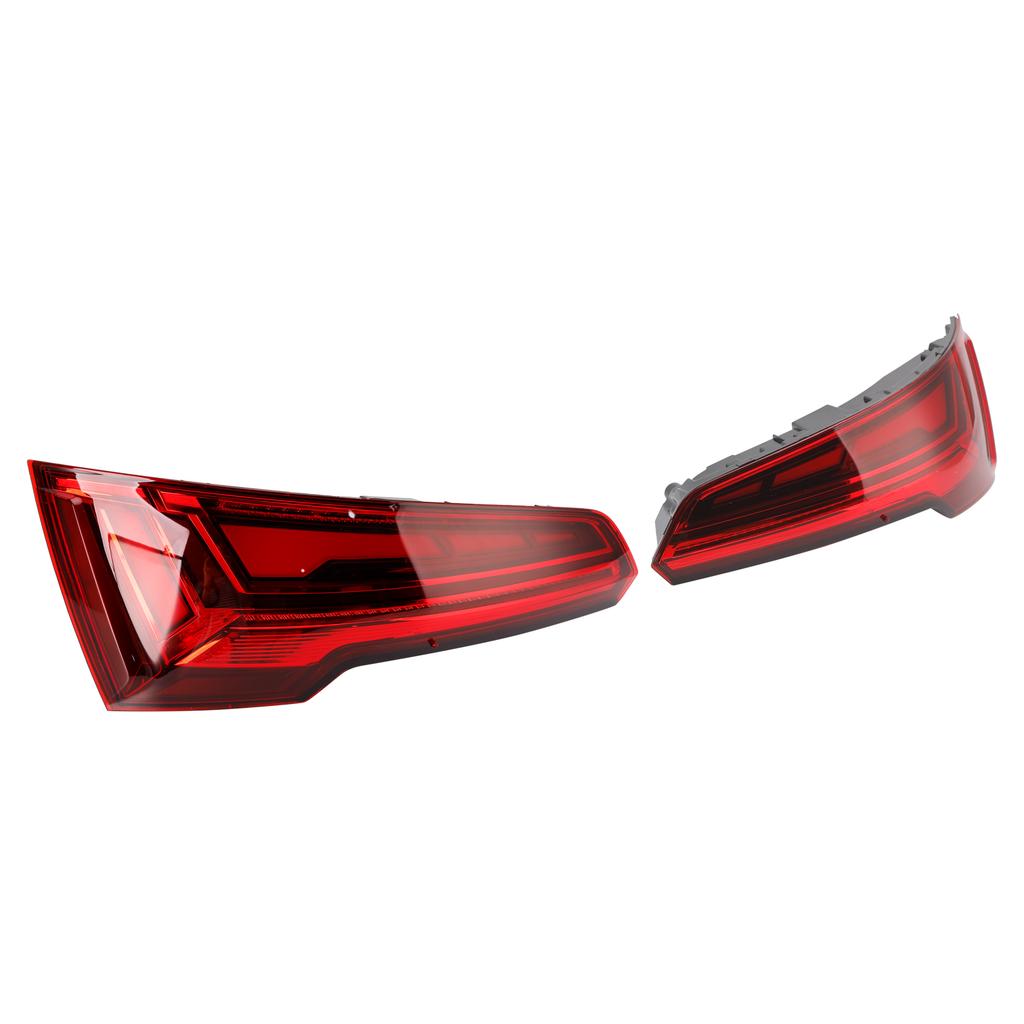 Left+Right Rear Tail Light Lamp LED 80A945075B 80A945076B For Q5 MK2 FACELIFT 2021-2024 LED 5 PIN