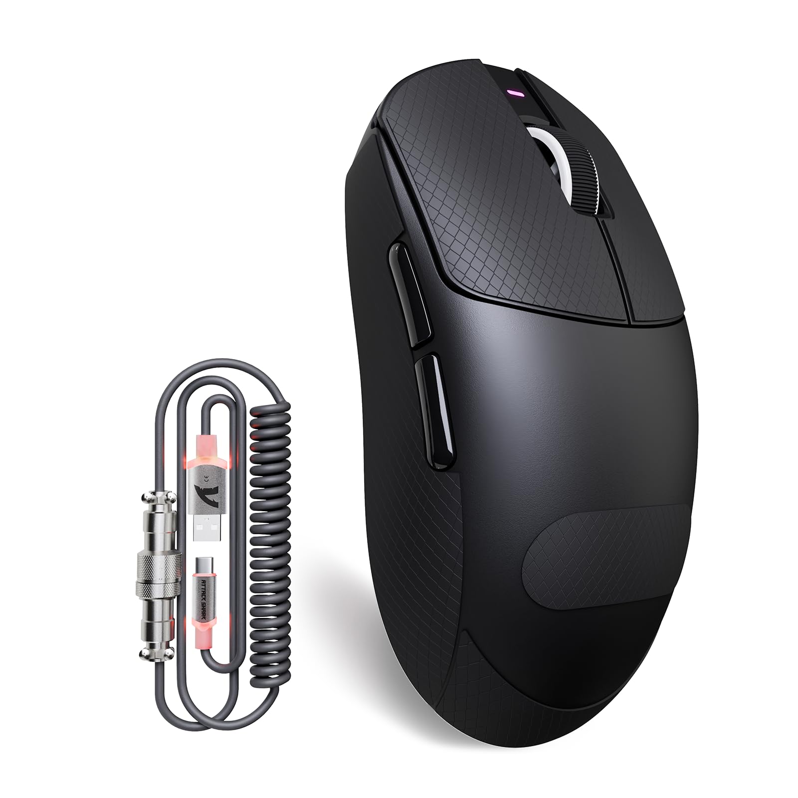 

ATTACKSHRAK X8PLUS Lightweight Wireless Gaming with Original Phase Chip DPI Up to Suitable for Medium and Large Hand 500mAh Compatible with AI Cloud чорний