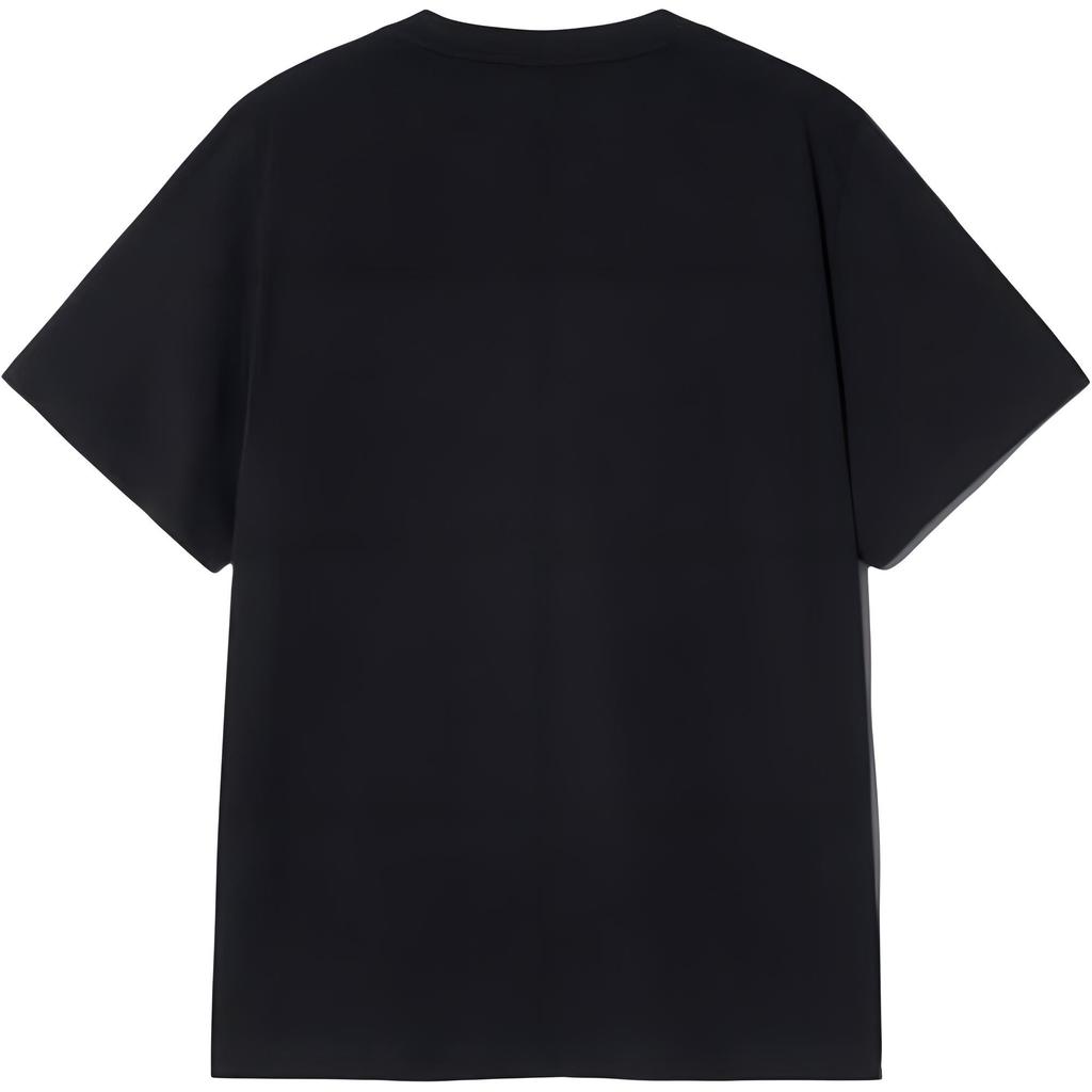 Fila T Shirts Unisex Black Blk Crew Neck Moderate FS2RSH2101X-BLK
