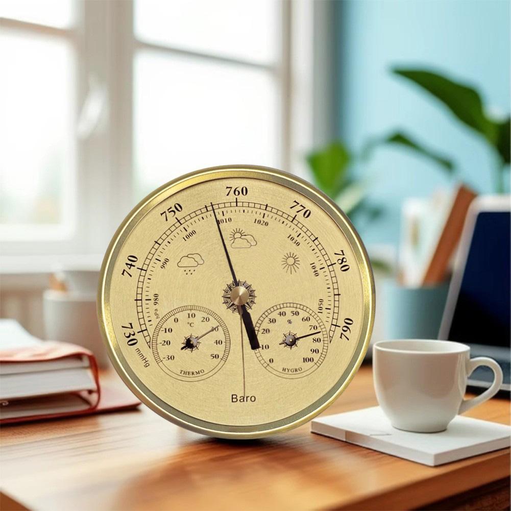 No Battery Operation Weather Station Accuracy 2C 5 RH 5hPa Mechanical Analog Display Weather Station Thermometer