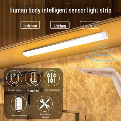 LED USB Dobíjecí Magnetické Světlo s Pohybovým Senzorem pro Skříňky, Šatníky, Schodiště a Chodby - Bezdrátové Noční Světlo
