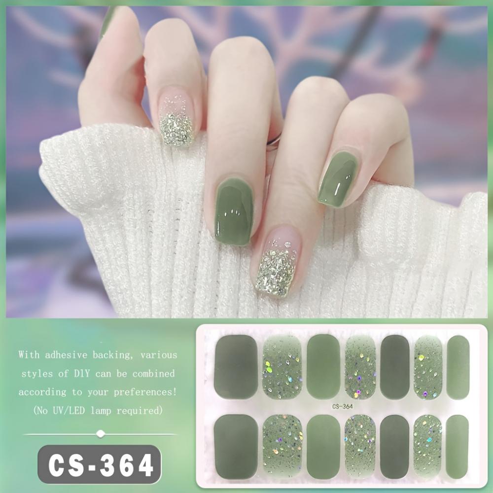 Dashing Diva Nail Strips Women's Fashion Nail Stickers Self-Adhesive Full Nail Wraps Waterproof Free Sealing Gel Nail Film